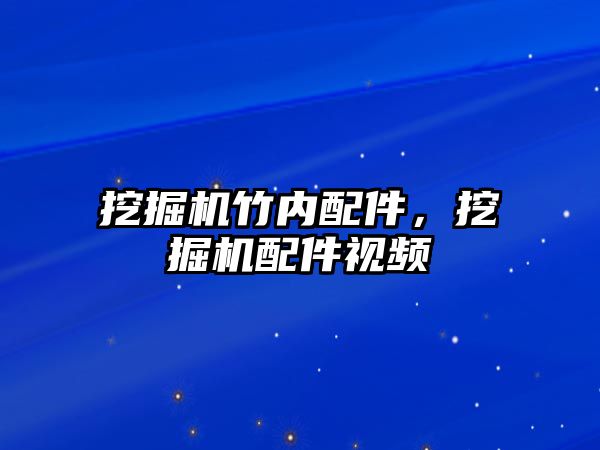 挖掘機(jī)竹內(nèi)配件，挖掘機(jī)配件視頻