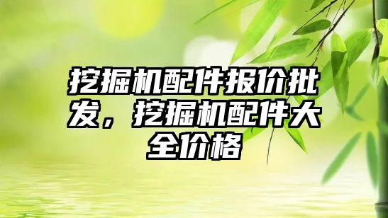 挖掘機(jī)配件報(bào)價(jià)批發(fā)，挖掘機(jī)配件大全價(jià)格