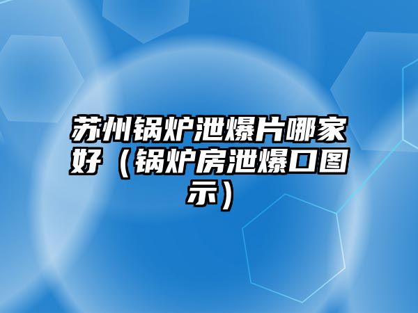 蘇州鍋爐泄爆片哪家好（鍋爐房泄爆口圖示）