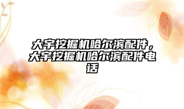 大宇挖掘機哈爾濱配件，大宇挖掘機哈爾濱配件電話