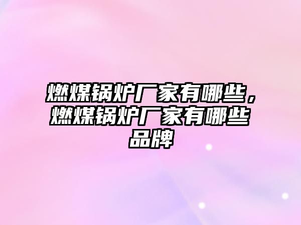 燃煤鍋爐廠家有哪些，燃煤鍋爐廠家有哪些品牌