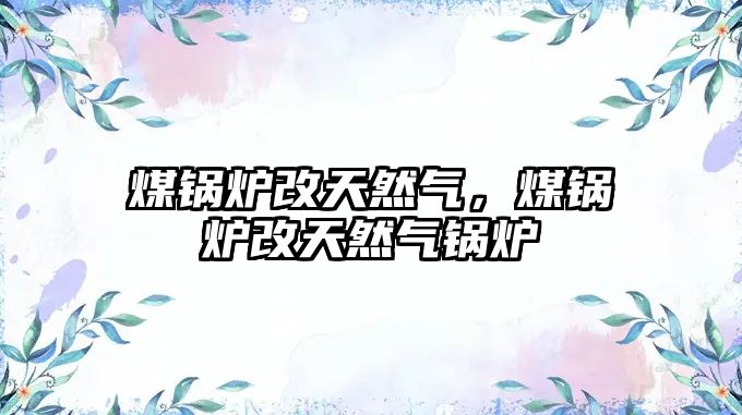 煤鍋爐改天然氣，煤鍋爐改天然氣鍋爐