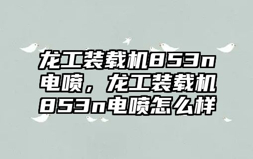 龍工裝載機853n電噴，龍工裝載機853n電噴怎么樣