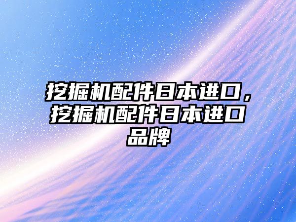 挖掘機配件日本進口，挖掘機配件日本進口品牌