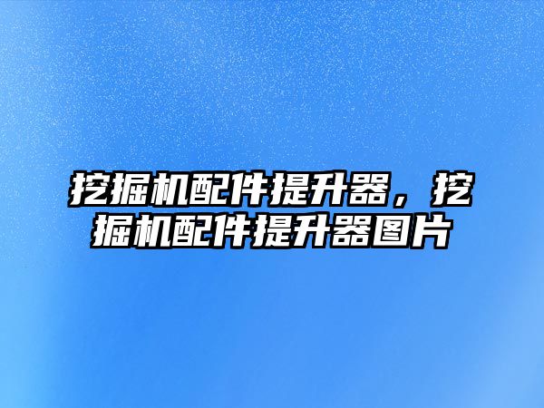 挖掘機配件提升器，挖掘機配件提升器圖片