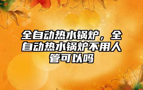 全自動(dòng)熱水鍋爐，全自動(dòng)熱水鍋爐不用人管可以嗎