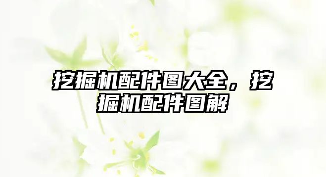 挖掘機配件圖大全，挖掘機配件圖解