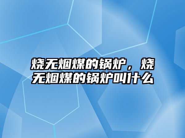 燒無(wú)煙煤的鍋爐，燒無(wú)煙煤的鍋爐叫什么
