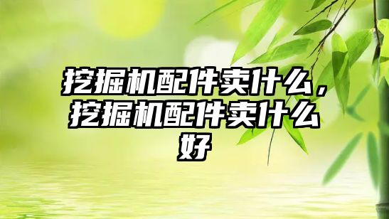 挖掘機(jī)配件賣什么，挖掘機(jī)配件賣什么好
