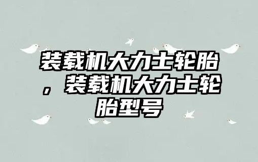 裝載機(jī)大力士輪胎，裝載機(jī)大力士輪胎型號(hào)