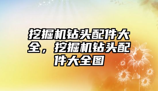 挖掘機(jī)鉆頭配件大全，挖掘機(jī)鉆頭配件大全圖