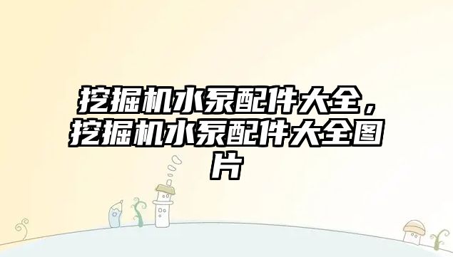 挖掘機(jī)水泵配件大全，挖掘機(jī)水泵配件大全圖片
