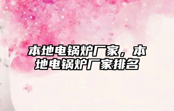 本地電鍋爐廠家，本地電鍋爐廠家排名