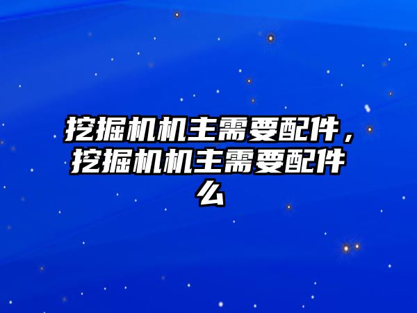 挖掘機(jī)機(jī)主需要配件，挖掘機(jī)機(jī)主需要配件么