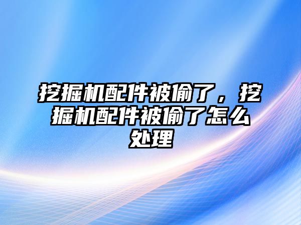 挖掘機配件被偷了，挖掘機配件被偷了怎么處理