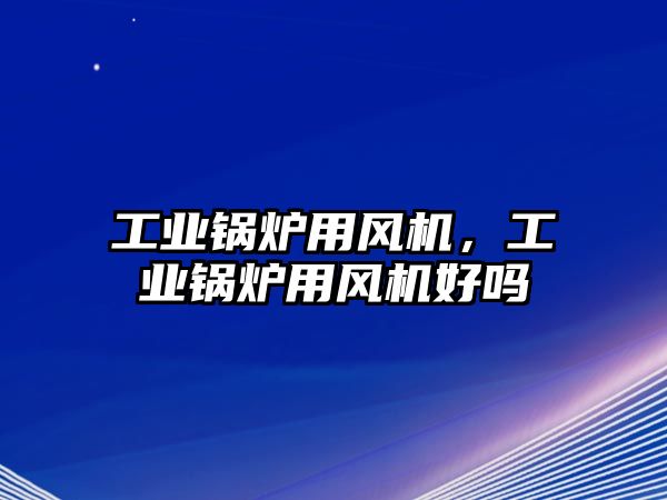 工業(yè)鍋爐用風(fēng)機(jī)，工業(yè)鍋爐用風(fēng)機(jī)好嗎
