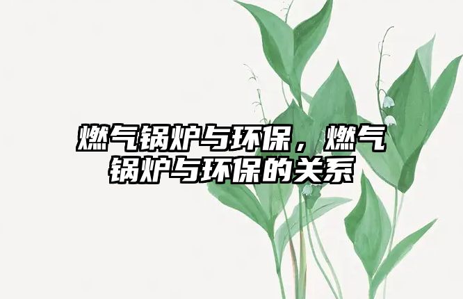 燃?xì)忮仩t與環(huán)保，燃?xì)忮仩t與環(huán)保的關(guān)系