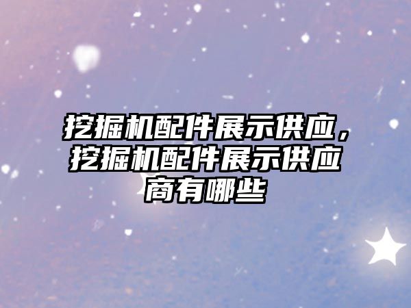 挖掘機配件展示供應，挖掘機配件展示供應商有哪些