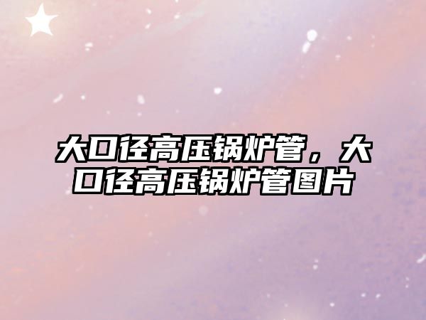 大口徑高壓鍋爐管，大口徑高壓鍋爐管圖片