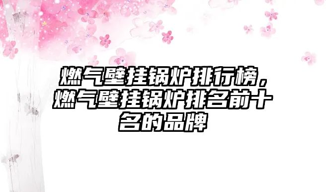 燃?xì)獗趻戾仩t排行榜，燃?xì)獗趻戾仩t排名前十名的品牌