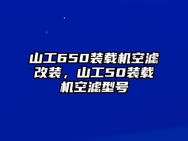 山工650裝載機(jī)空濾改裝，山工50裝載機(jī)空濾型號(hào)