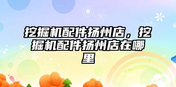 挖掘機(jī)配件揚(yáng)州店，挖掘機(jī)配件揚(yáng)州店在哪里