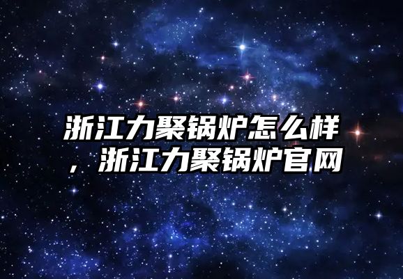 浙江力聚鍋爐怎么樣，浙江力聚鍋爐官網(wǎng)