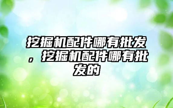 挖掘機(jī)配件哪有批發(fā)，挖掘機(jī)配件哪有批發(fā)的