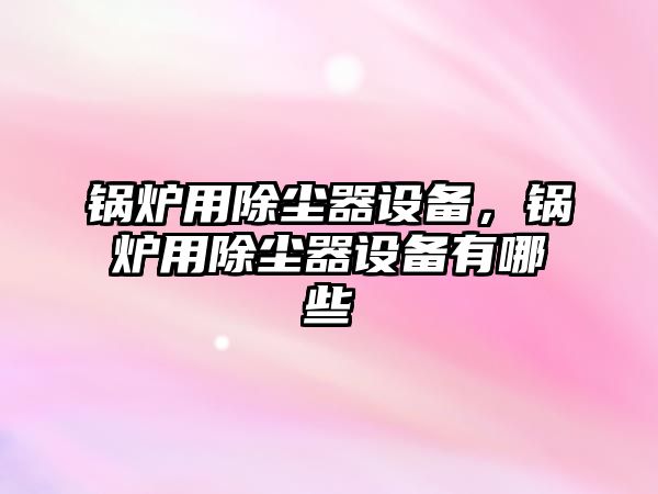 鍋爐用除塵器設(shè)備，鍋爐用除塵器設(shè)備有哪些