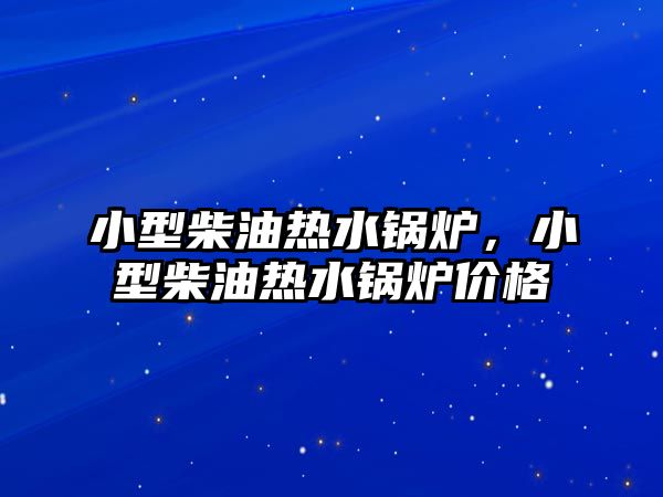 小型柴油熱水鍋爐，小型柴油熱水鍋爐價格