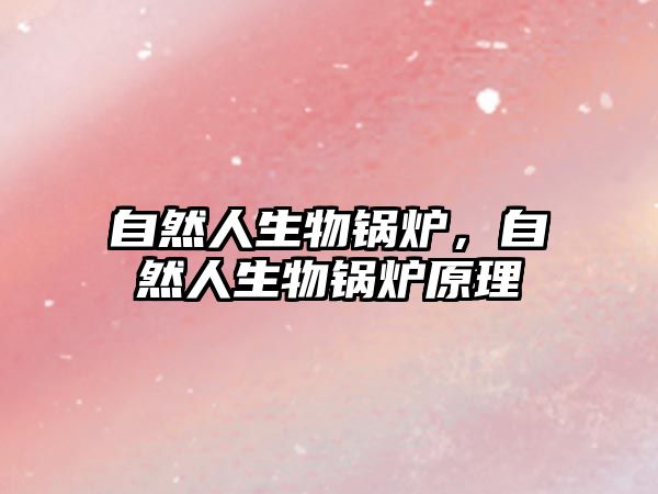 自然人生物鍋爐,自然人生物鍋爐原理