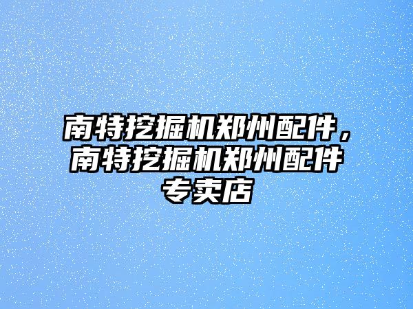 南特挖掘機鄭州配件，南特挖掘機鄭州配件專賣店
