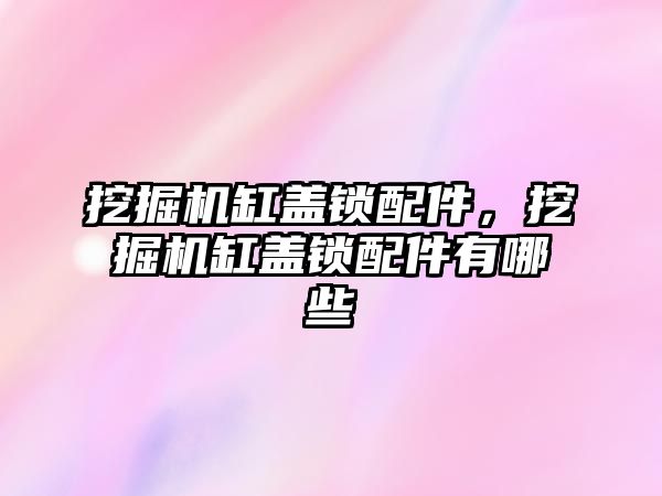 挖掘機缸蓋鎖配件，挖掘機缸蓋鎖配件有哪些