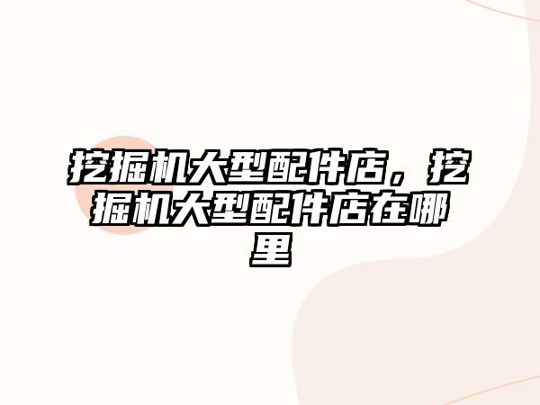 挖掘機(jī)大型配件店，挖掘機(jī)大型配件店在哪里