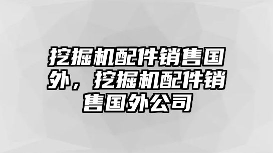 挖掘機(jī)配件銷售國外，挖掘機(jī)配件銷售國外公司