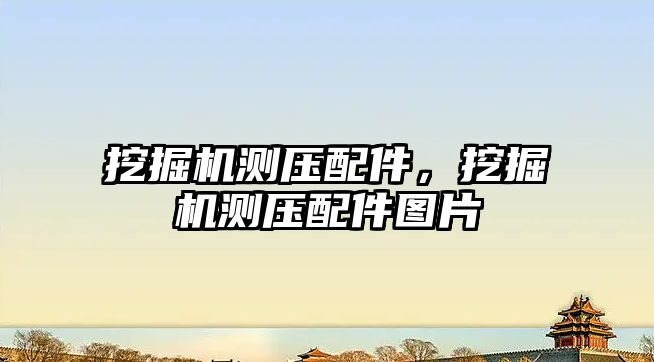 挖掘機測壓配件，挖掘機測壓配件圖片