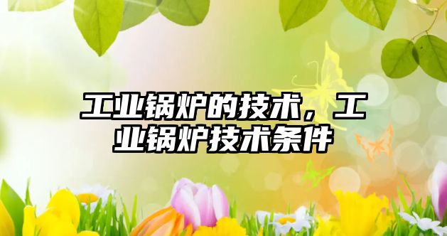 工業(yè)鍋爐的技術，工業(yè)鍋爐技術條件