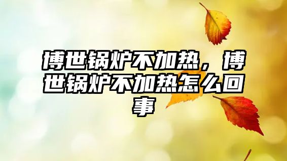 博世鍋爐不加熱，博世鍋爐不加熱怎么回事