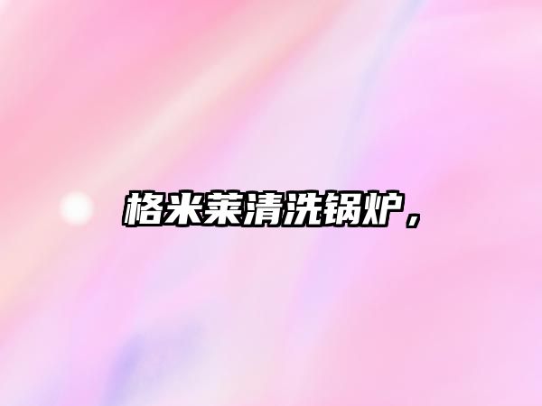 格米萊清洗鍋爐，