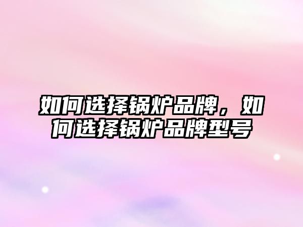 如何選擇鍋爐品牌，如何選擇鍋爐品牌型號(hào)