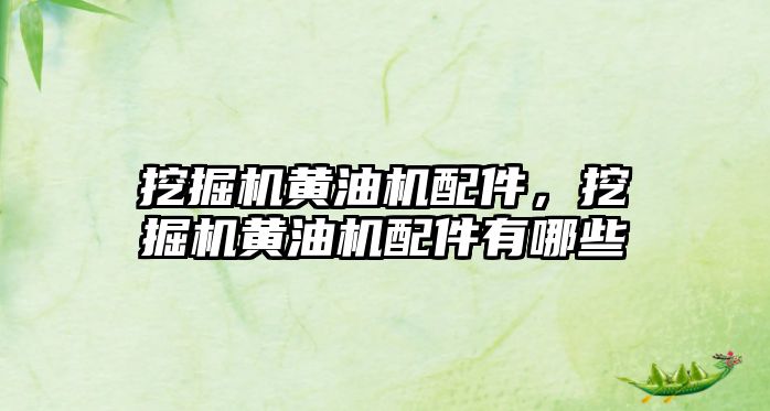 挖掘機黃油機配件，挖掘機黃油機配件有哪些
