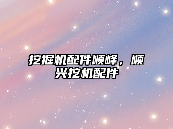 挖掘機(jī)配件順峰，順興挖機(jī)配件