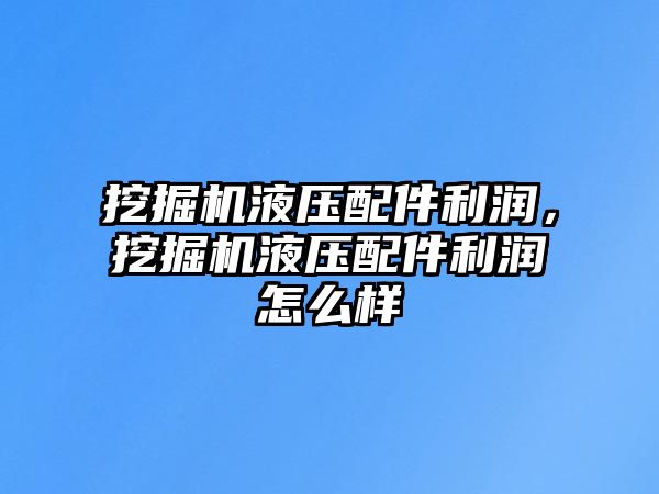 挖掘機液壓配件利潤，挖掘機液壓配件利潤怎么樣