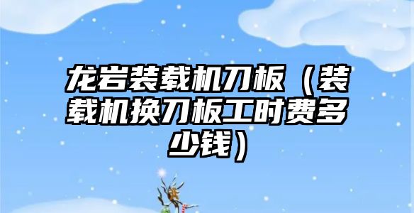 龍巖裝載機(jī)刀板（裝載機(jī)換刀板工時(shí)費(fèi)多少錢）