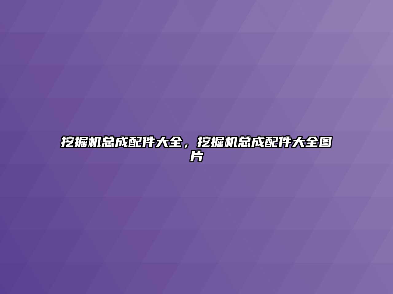挖掘機(jī)總成配件大全，挖掘機(jī)總成配件大全圖片
