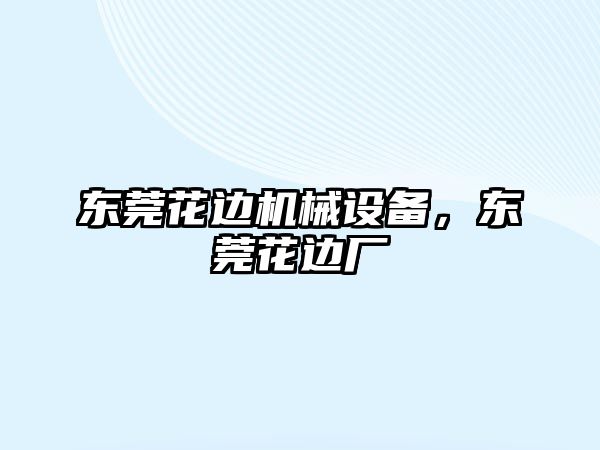 東莞花邊機械設備，東莞花邊廠