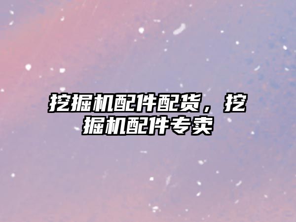 挖掘機(jī)配件配貨，挖掘機(jī)配件專賣
