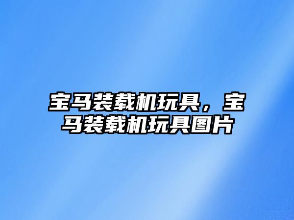 寶馬裝載機玩具，寶馬裝載機玩具圖片