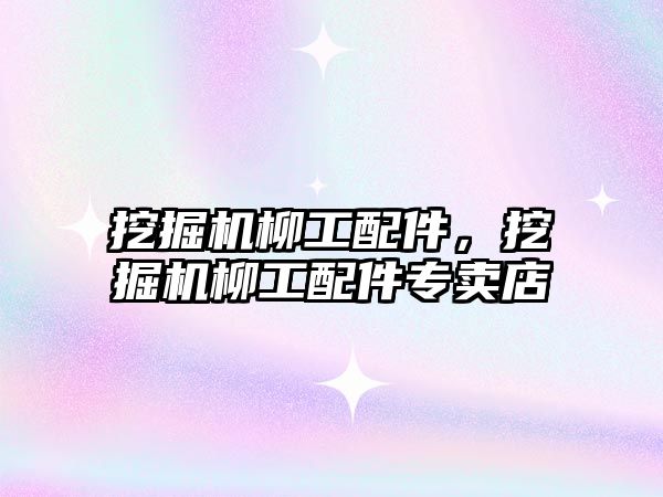 挖掘機柳工配件，挖掘機柳工配件專賣店