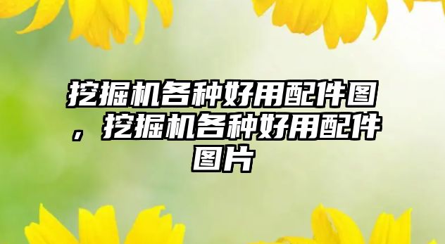 挖掘機(jī)各種好用配件圖，挖掘機(jī)各種好用配件圖片